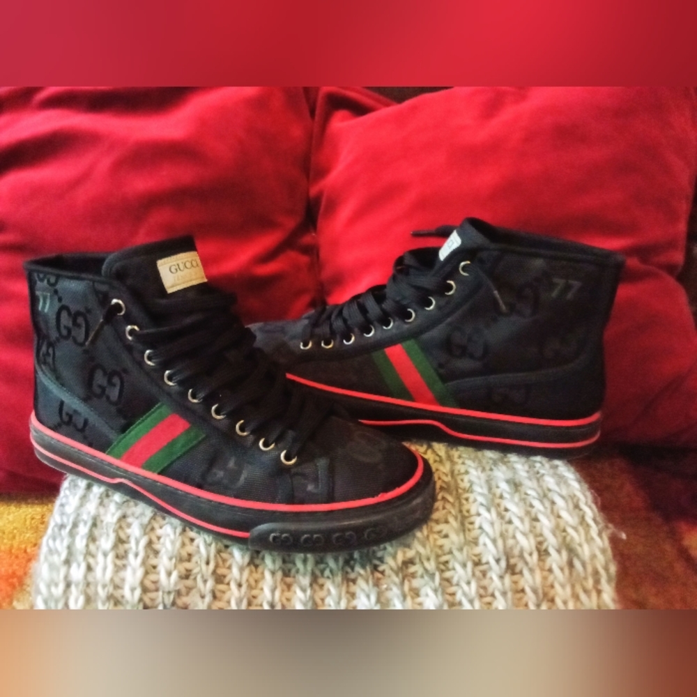 Real authentic GUCCI men's high top sneakers